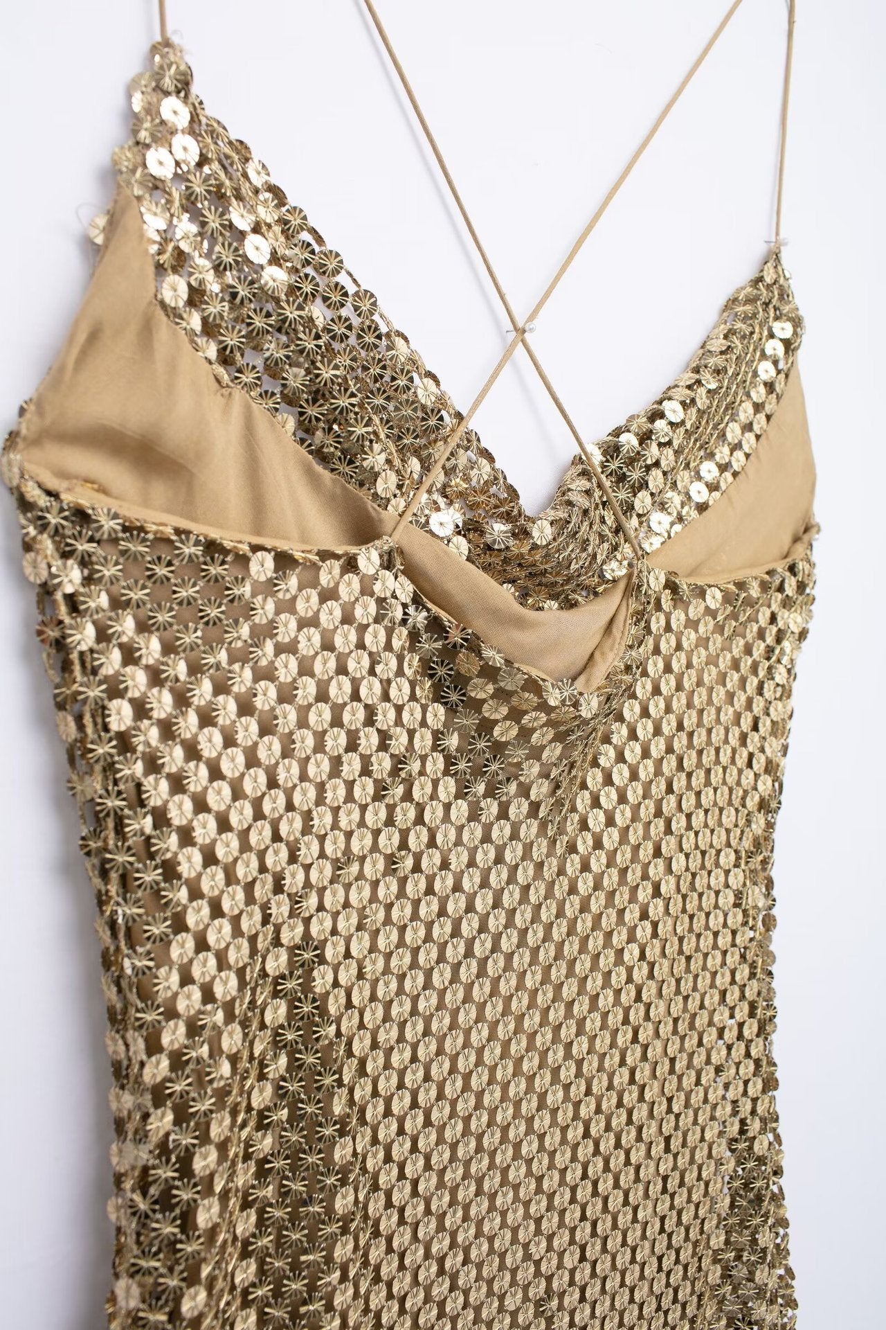 Paillettenjurk voor dames met een lichte sleep - Mirelan