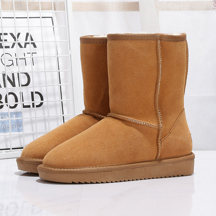 Dames winterlaarzen van suède met warme binnenvoering - Thalia