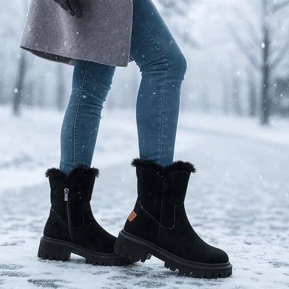 Dameslaarzen met suède-effect - Serelinne