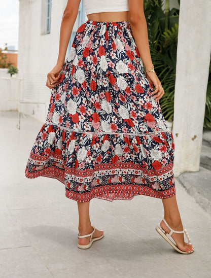 Damesrok bohemian bloemenprint - Vianey