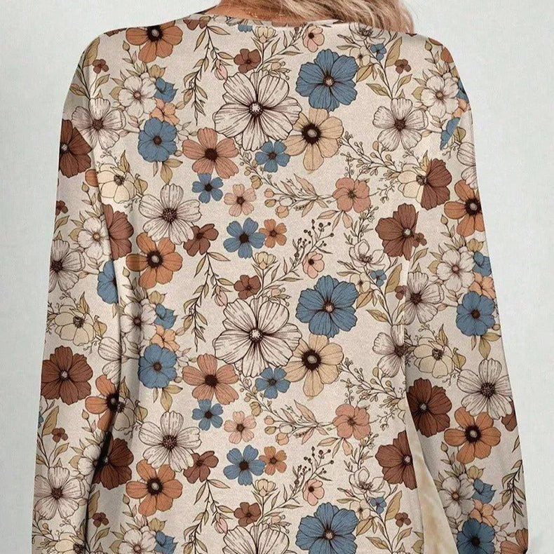 Casual blouse met bloemenprint en lange mouwen - Lorine