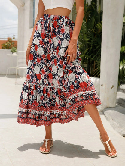 Damesrok bohemian bloemenprint - Vianey