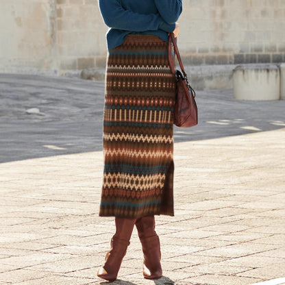 Dames midirok met print - Malvien