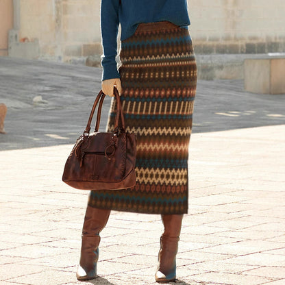 Dames midirok met print - Malvien