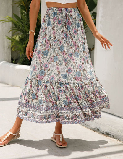 Damesrok bohemian bloemenprint - Vianey