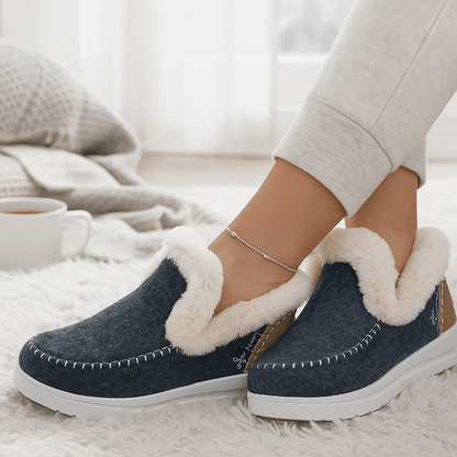 Damesslippers met pluche-effect - Mery